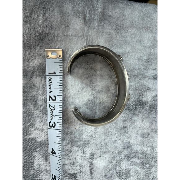 Vtg Carol Felley Navajo Sterling Storyteller Cuff • Mothers & Babies • Signed - Picture 7 of 8